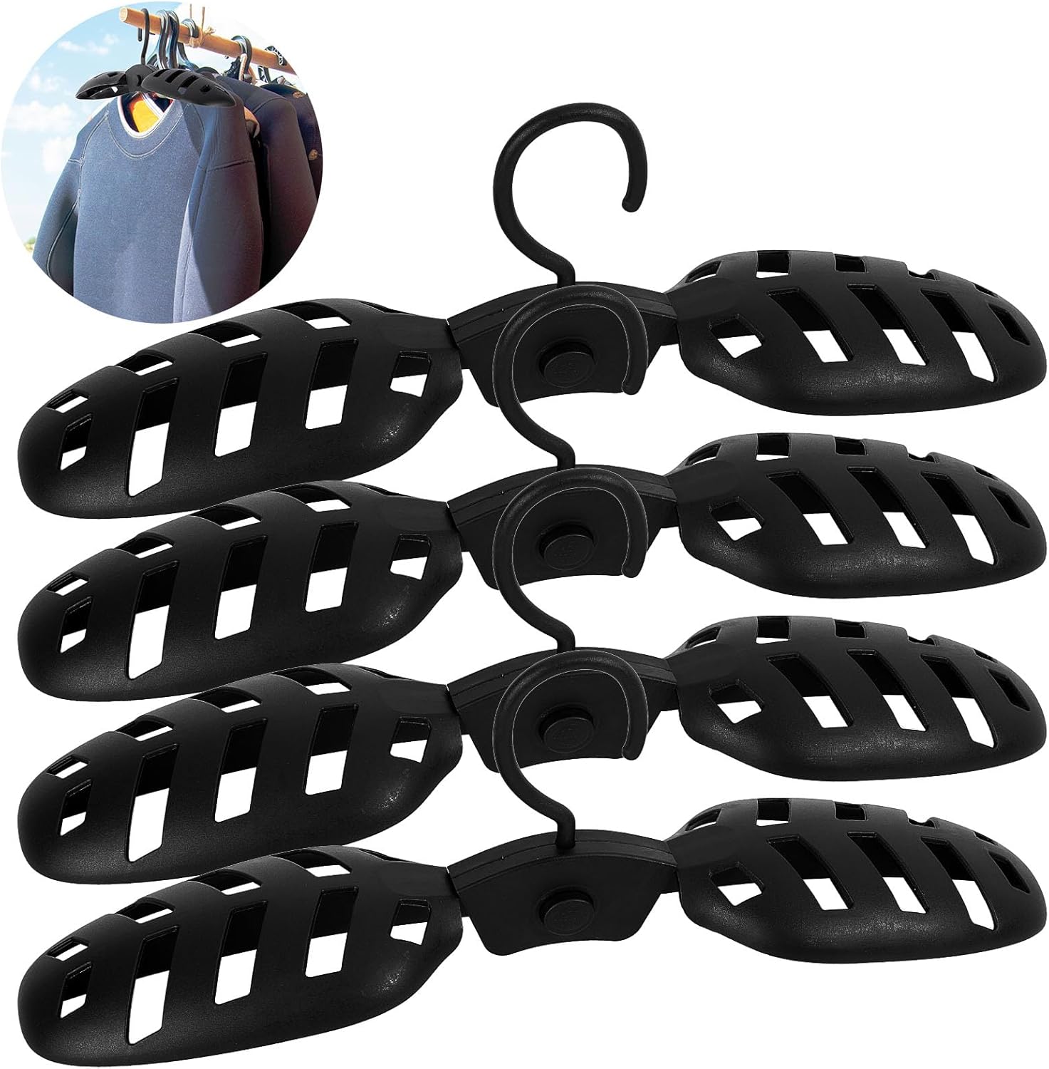 Foldable Wetsuit Hanger Fast Dry Surfing Suit Hangers Folding Vented Hanger for Men Women Suit Diving Accessories