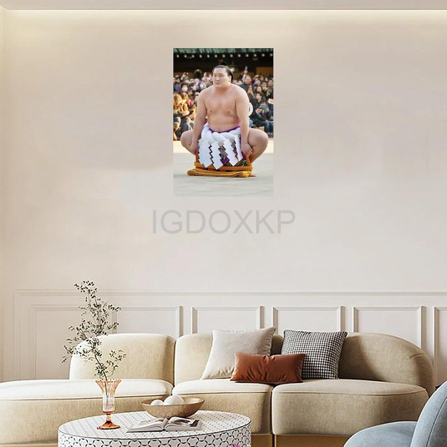 TROBER Hakuh Sh Yokozuna – Póster de arte de retrato maestro japonés de gran sumo luchador (3) póster de lienzo para decoración de dormitorio,