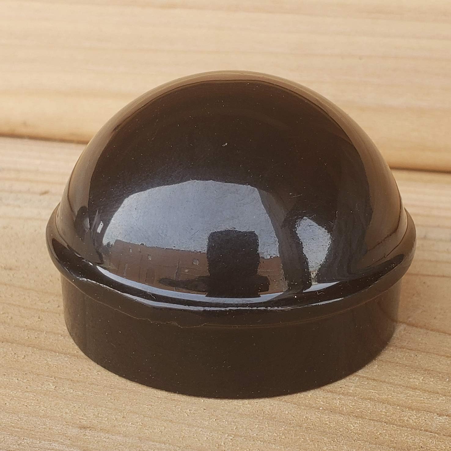 1 78 “Aluminio Chain Link Fence Round Style Main Post Cap – Powder Coated Black
