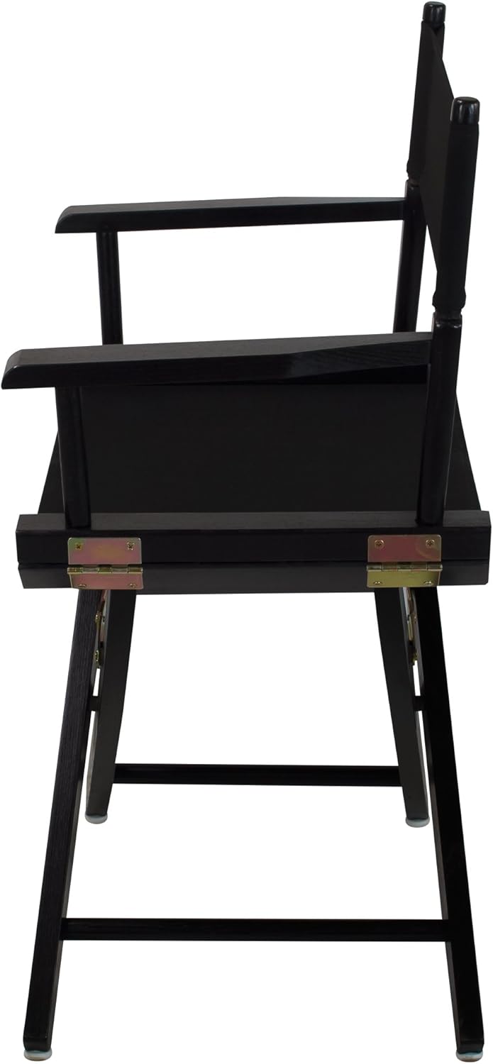 American Trails – Silla de director extra ancha de 18 pulgadas, marco negro con lona negra