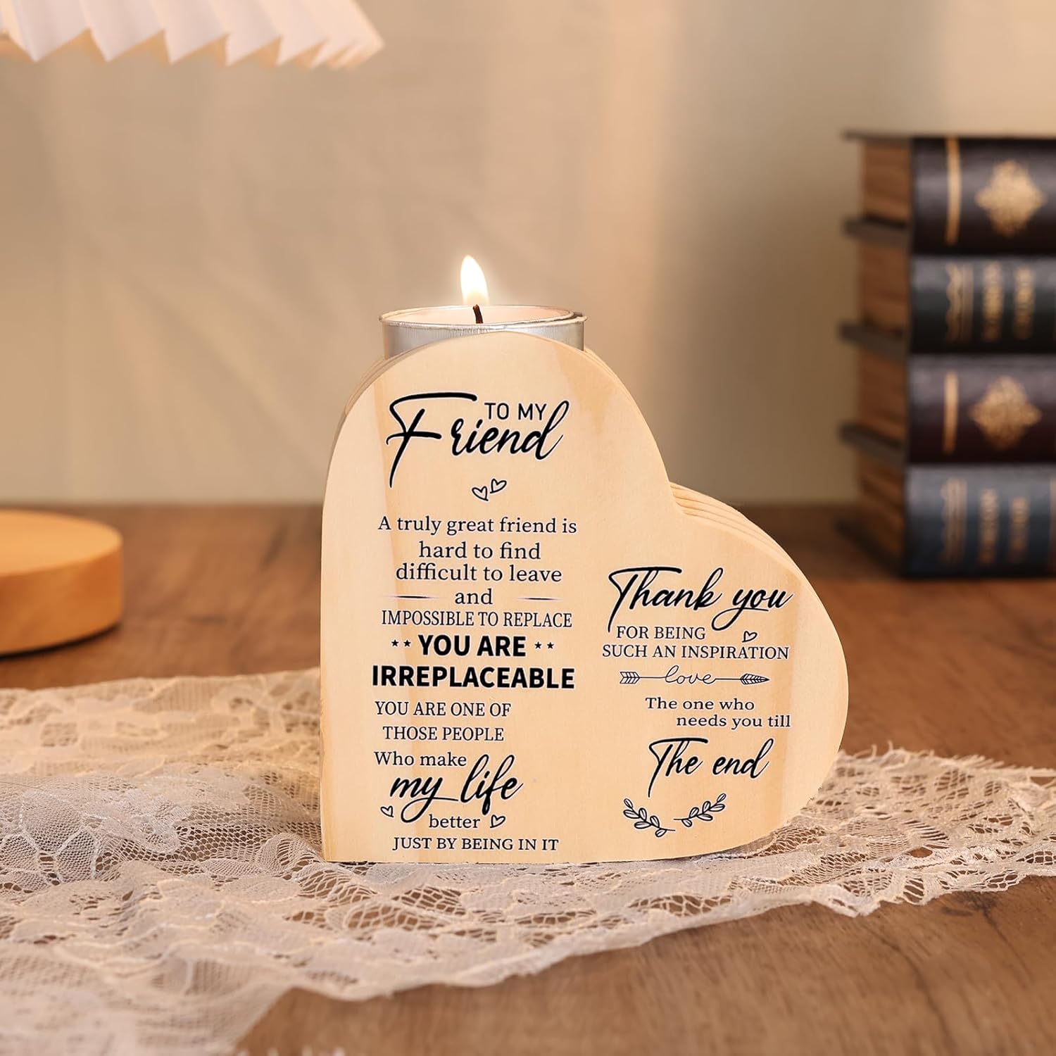 Regalos de cumpleaños para mis amigos, portavelas en forma de corazón, decoración de mejoras para el hogar, portavelas en forma de corazón, fiesta