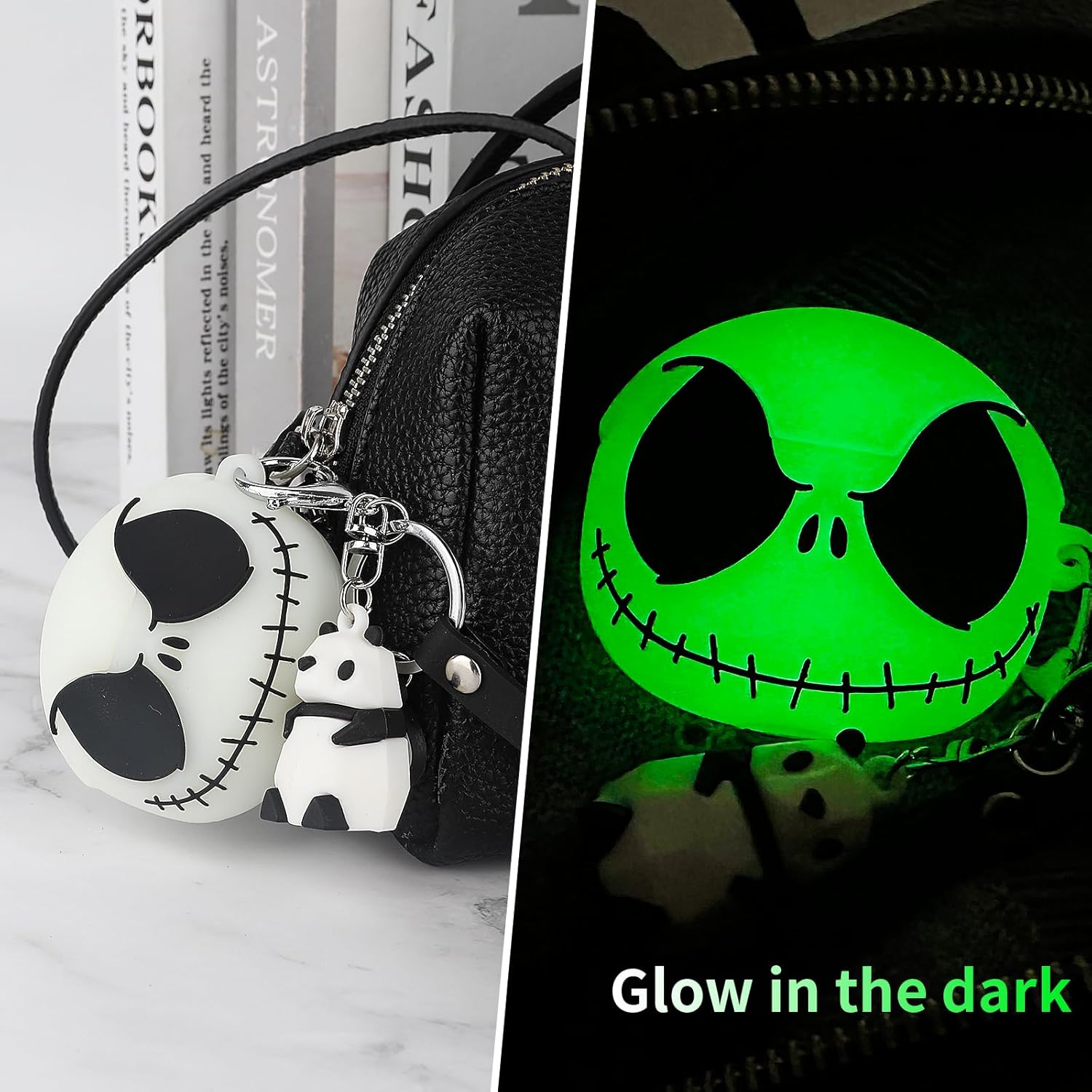 Funda compatible con Apple AirPods Pro de 21 generación con kit de limpieza y bonito llavero, funda protectora de silicona suave y divertida que