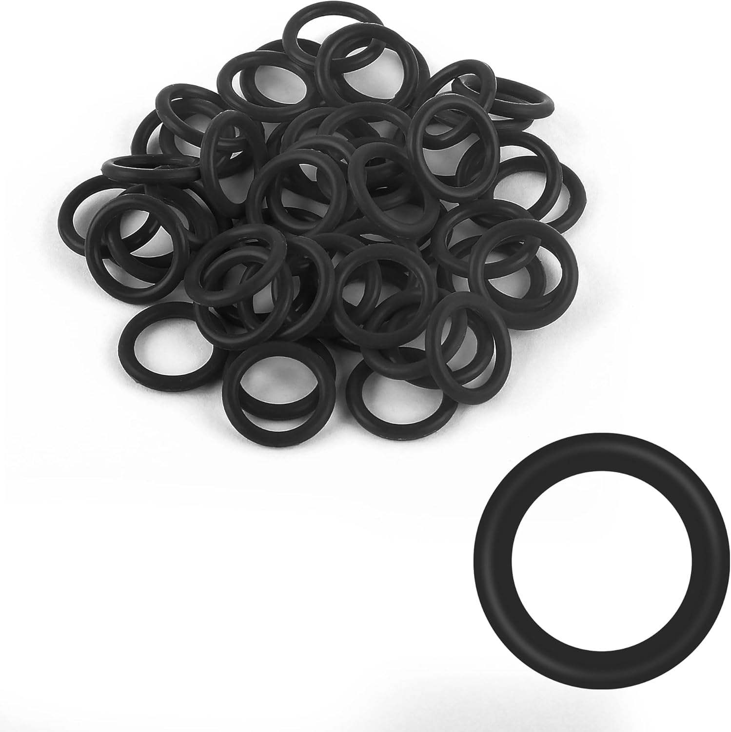 50 juntas de tapón de drenaje de aceite de motor de motocicleta, anillos de goma de nitrilo, reemplazo perfecto OEM # 11105, junta tórica resistente