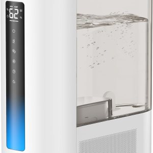 Dreo Humidificadores de 6L para dormitorio y habitación grande, humidificador de niebla fría y cálida para plantas, con sensor de humedad preciso, Dreo Humidificadores de 6L para dormitorio y habitación grande, humidificador de niebla fría y cálida para plantas, con sensor de humedad preciso,