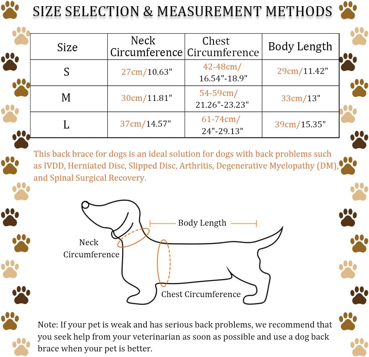 IVDD – Soporte de espalda para perros, chaleco flexible de apoyo de espalda de perro salchicha para mascotas, soporte de espalda para mascotas