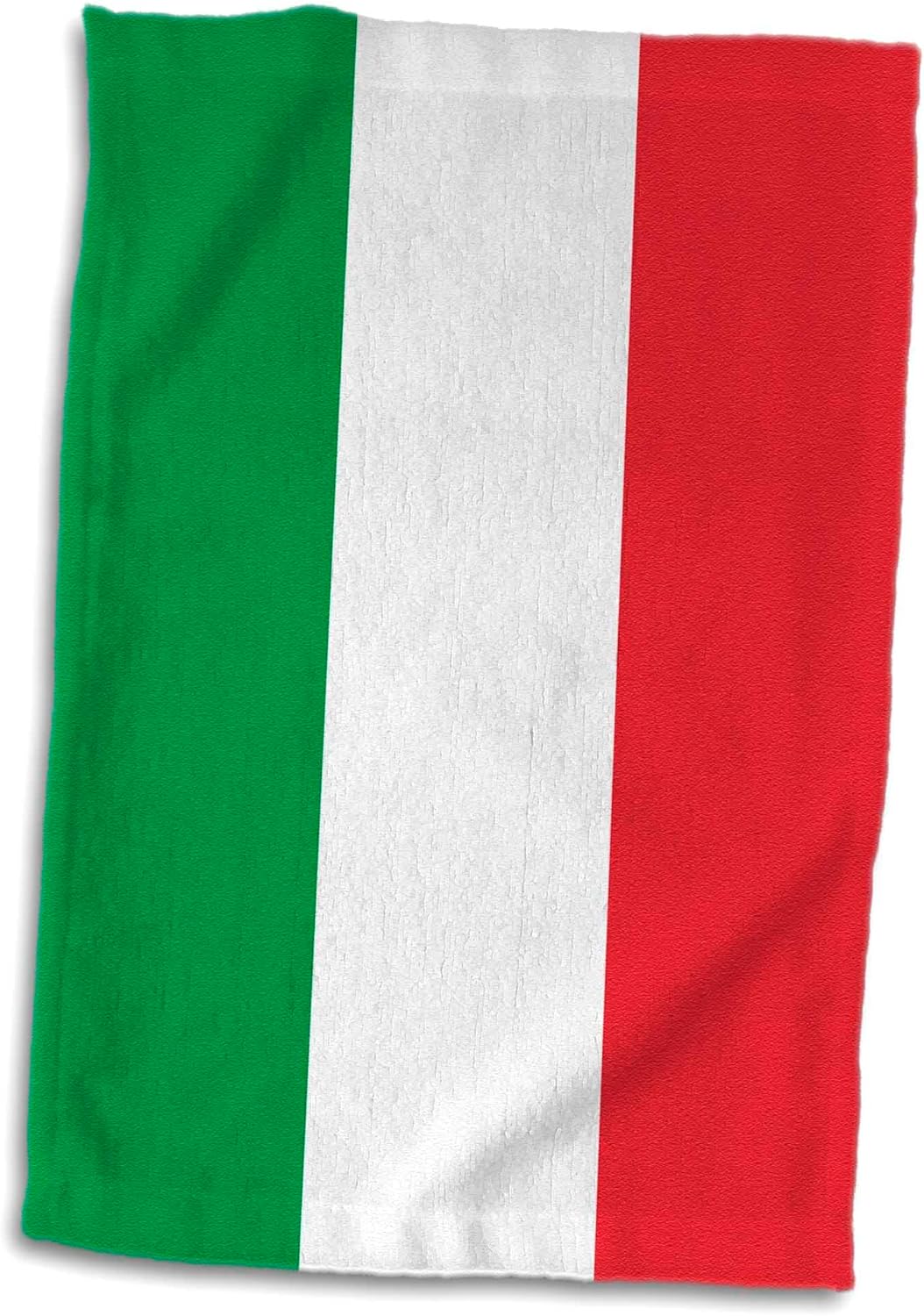 Toalla de recuerdo de viaje con bandera de Italia en 3D, diseño de rayas verticales italianas, color verde, blanco, rojo, europeo, europeo, viaje,