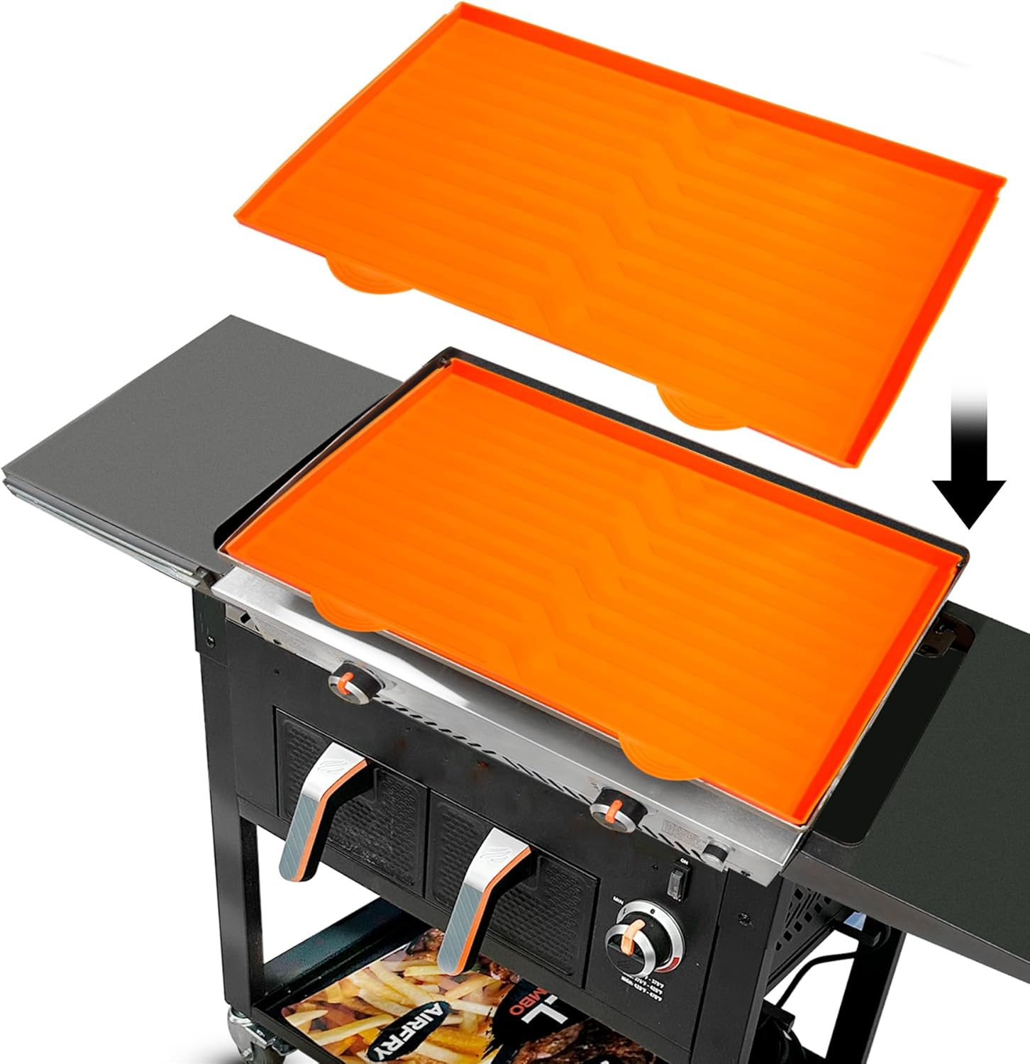 Funda de silicona para parrilla Blackstone de 28 pulgadas, protege la superficie de tu plancha del polvo y el óxido, cubierta protectora de cocina