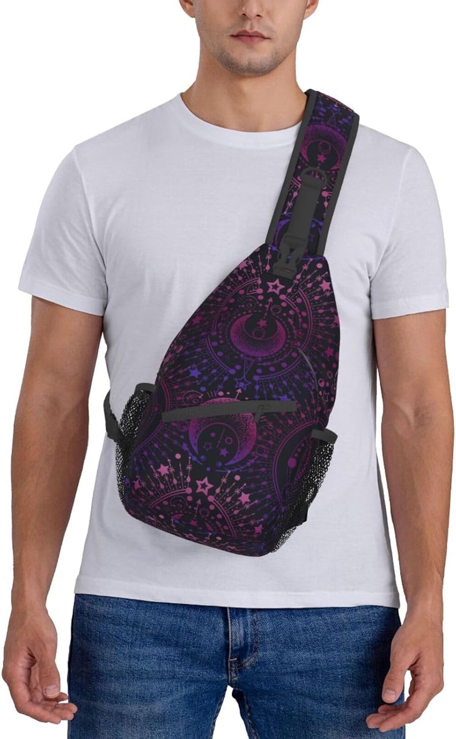 IRIHISKY Sling Bag for Men Women Crossbody Backpack Casual Hiking Daypack for Travel Sport Running Chest Bag