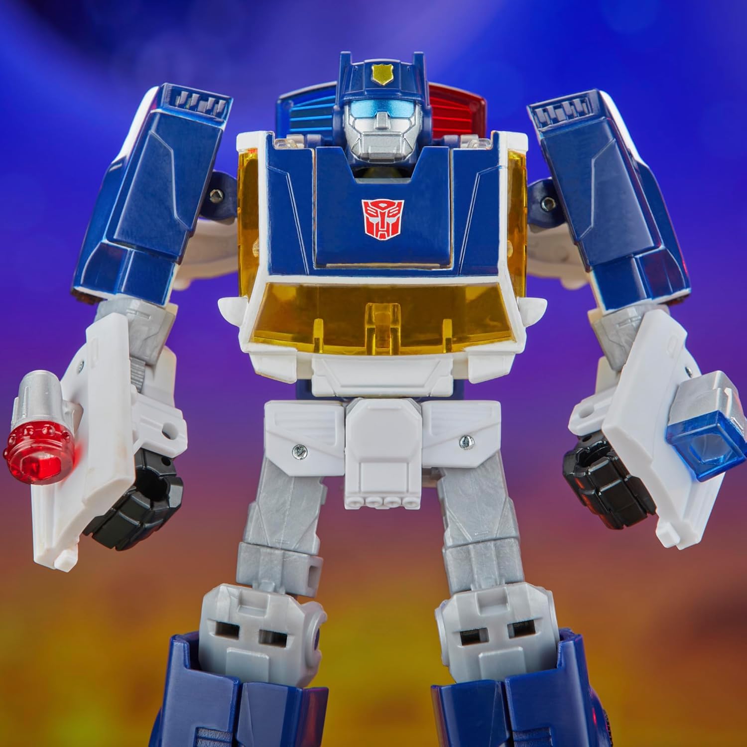 Transformers Legacy United Deluxe Class Rescue Bots Universe Autobot Chase, figura de acción de conversión de 5.5 pulgadas, 8+