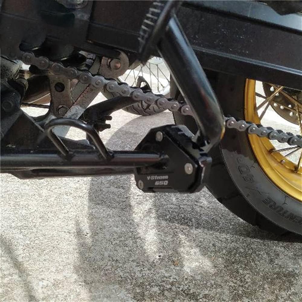 Almohadilla de soporte lateral de motocicleta para Suzuki V-Strom 650XT V-Strom 650 DL650 2004-2022 2021 motocicleta CNC Kickstand pie lateral