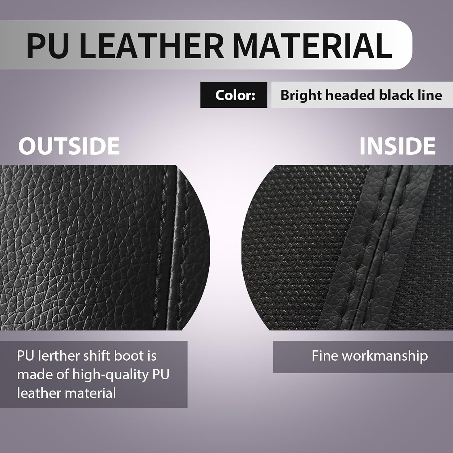 1 funda antipolvo para pomo de palanca de cambios de automóvil, 9.06 pulgadas, impermeable, de piel sintética, funda para botas de cambio,