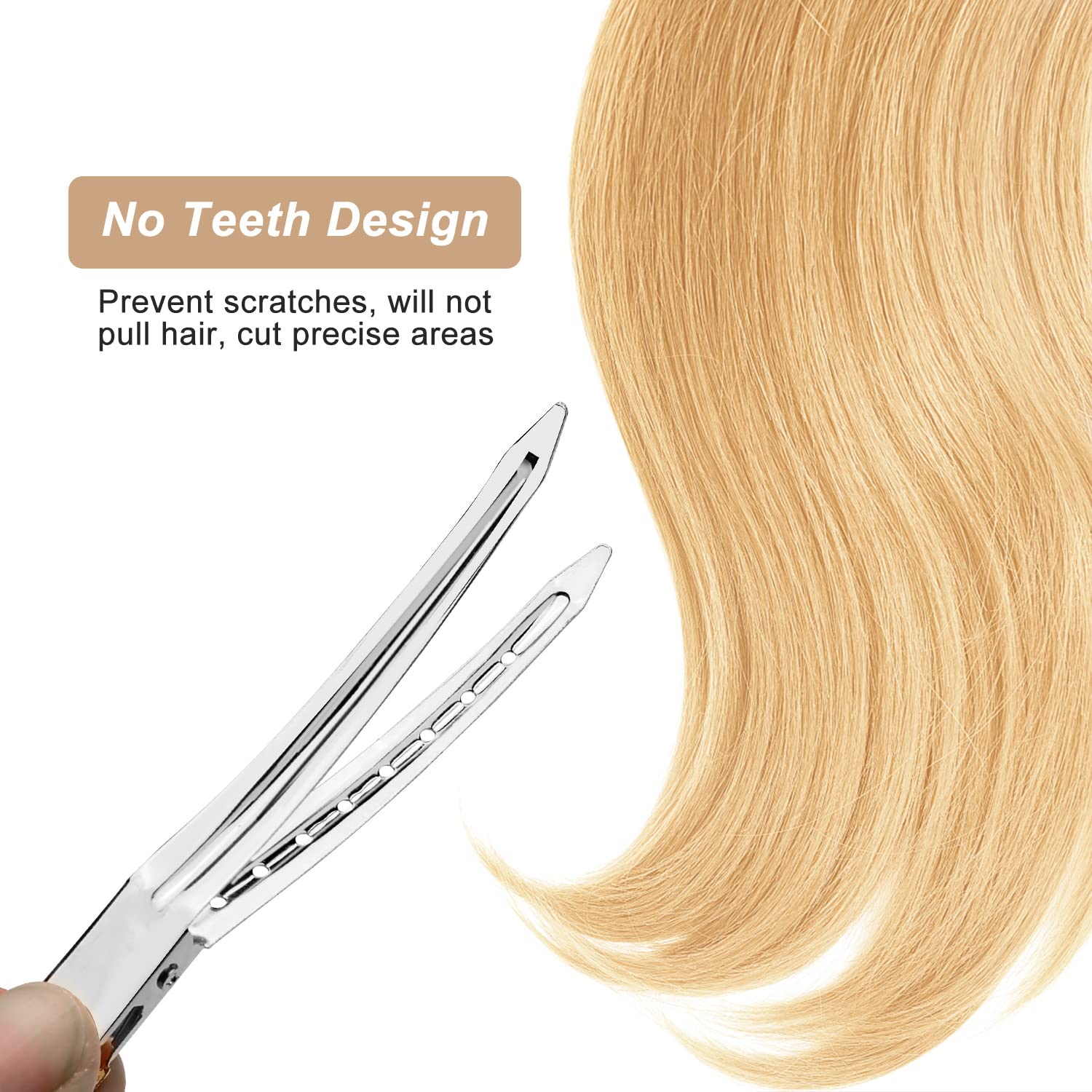Paquete de 24 pinzas de pelo para seccionar peinado, pinzas de metal para mujer, pinza de pelo de cocodrilo para cabello largo y grueso, clips de