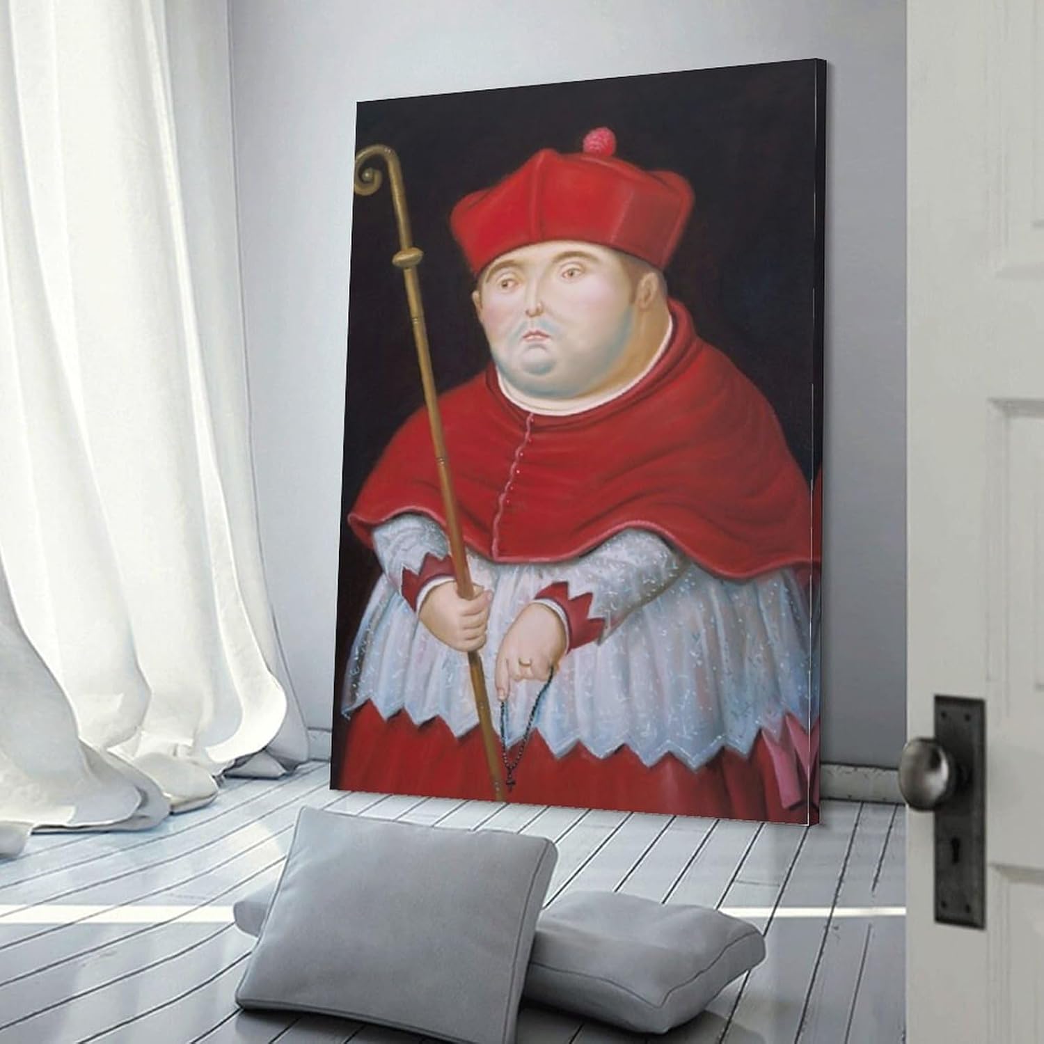 Fernando Botero – Póster de arte de pared con diseño de cardenal, 3 pósteres de decoración del hogar, marco de fotos colgante, para dormitorio,