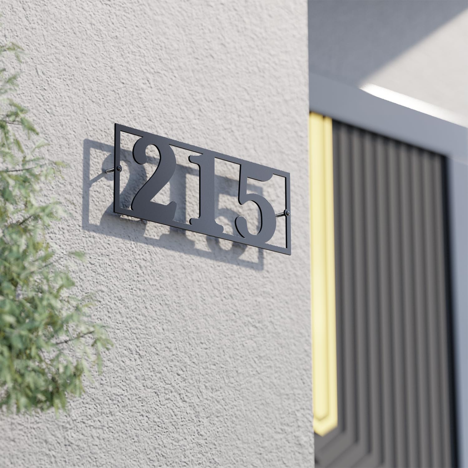 Números de casa para exteriores, números de dirección de metal personalizados para casa, letrero de dirección personalizado vertical horizontal con