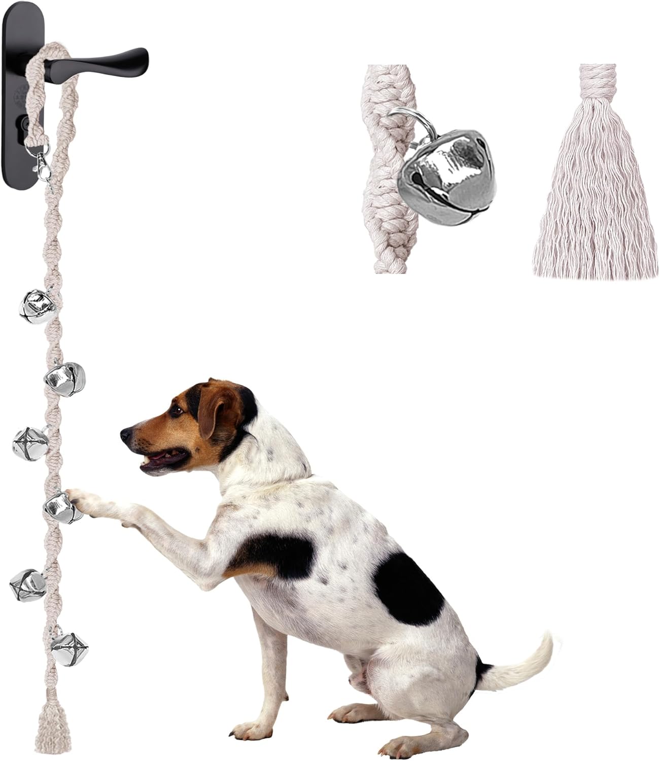 Campanas de perro para salir al exterior, campana ajustable para puerta de perro, campanas de puerta para perros, campana de entrenamiento de