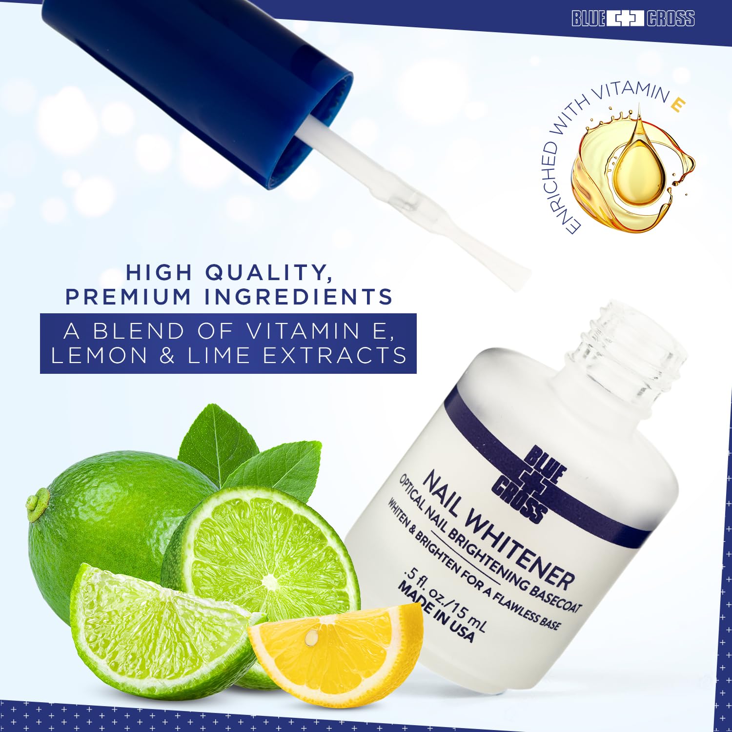 Blue Cross Cuidado profesional de uñas Yello Out – Tóner morado neutralizante de amarillo + capas base ópticas para aclarar uñas, paquete de 2