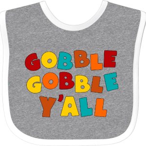 inktastic Babero Gobble Gobble Y’all de Acción de Gracias para bebé inktastic Babero Gobble Gobble Y’all de Acción de Gracias para bebé