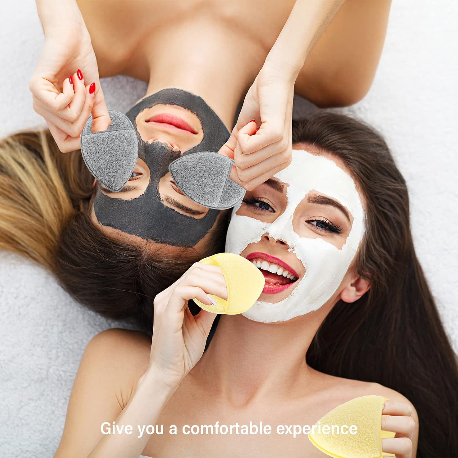 10 esponjas faciales para la limpieza diaria exfoliante facial, esponjas faciales para lavar los dedos de la cara, guantes, esponjas de lavado