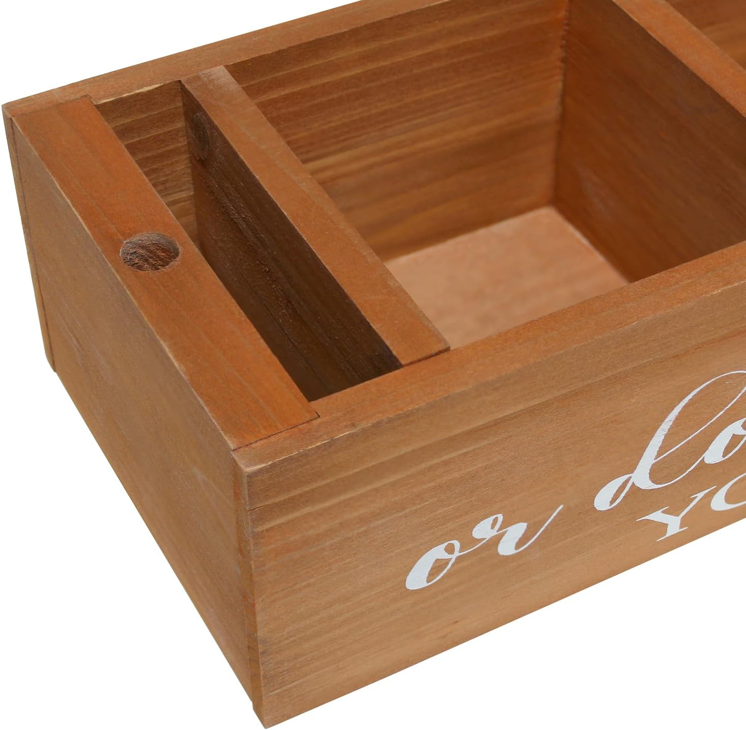 Elegant Designs HG2034-NWD – Organizador decorativo de madera para encimera de cocina con Take One or do The Platos… Elige una ranura blanca para