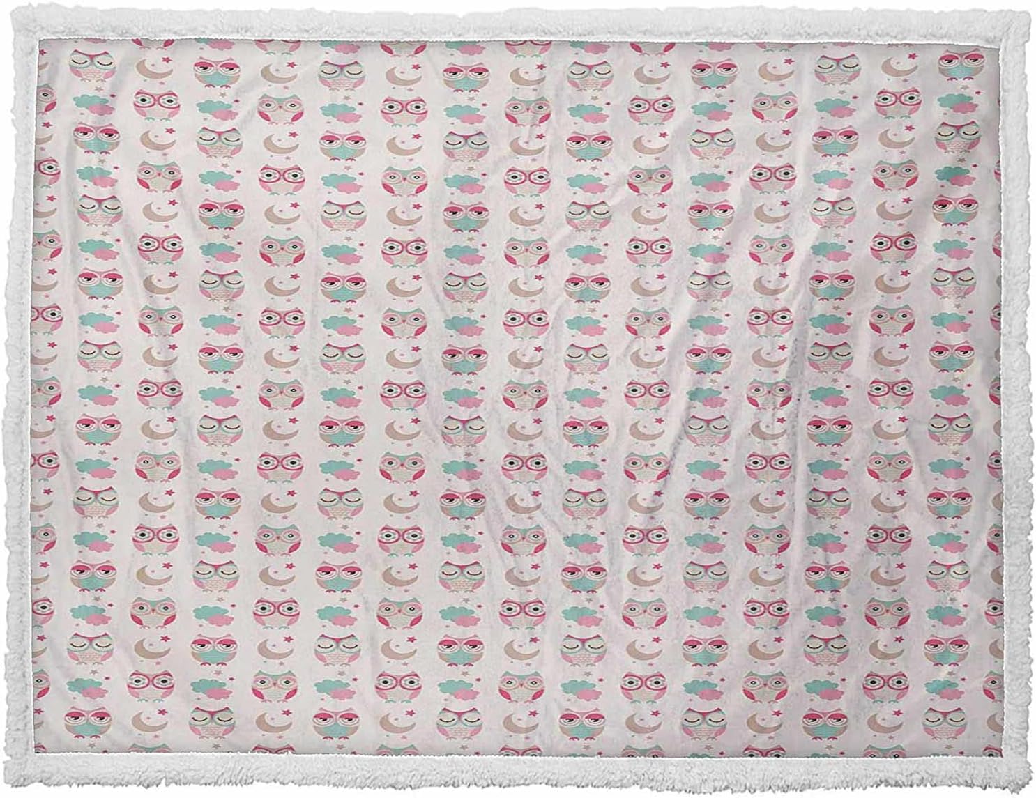 Manta de bebé para sofá, color rosa tostado, espuma de mar, esponjosa, acogedora, cómoda, de microfibra, para sofá o dormitorio, 50 x 60 pulgadas