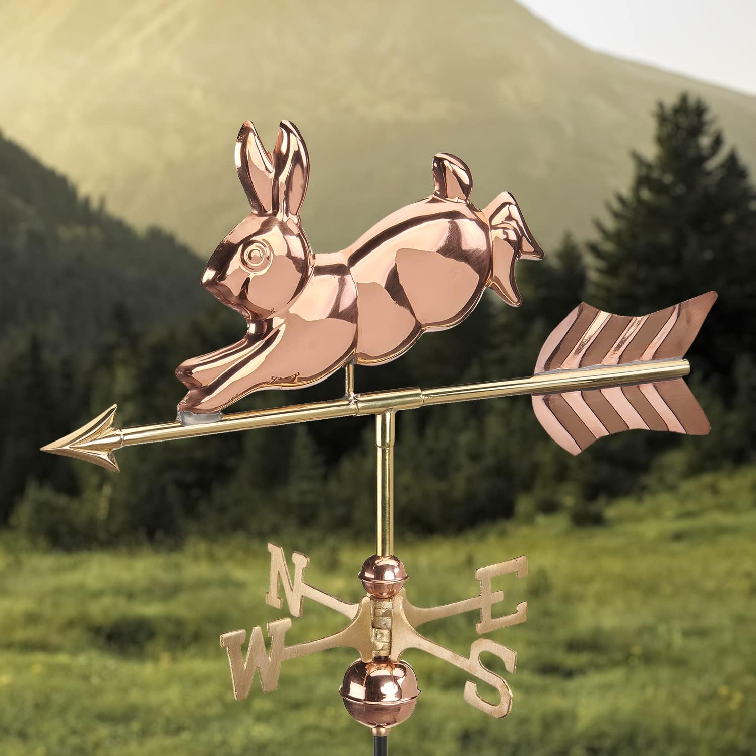 Good Directions Veleta Rabbit Cottage, cobre pulido, incluye soporte de techo