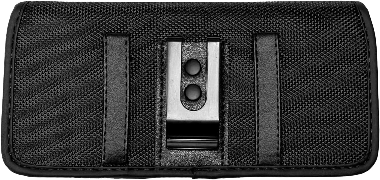 CELZEN Funda de nailon para teléfono celular Cricket Vision Plus, Icon 2, Influence, Google Pixel 5a, 6, 6a, LG Harmony 4 G7 G8 K40 K22 – Funda