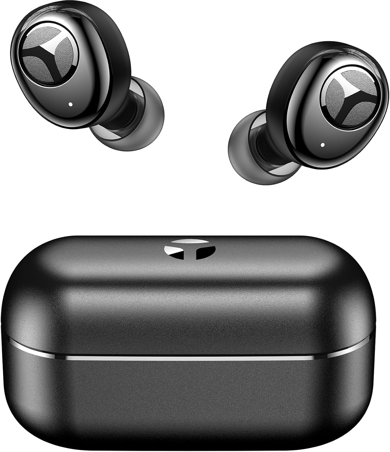 TRANYA Auriculares inalámbricos T6 con audio adaptativo Qualcomm AptX, auriculares Bluetooth CVC 8.0 con reducción de ruido, conexión multipunto,