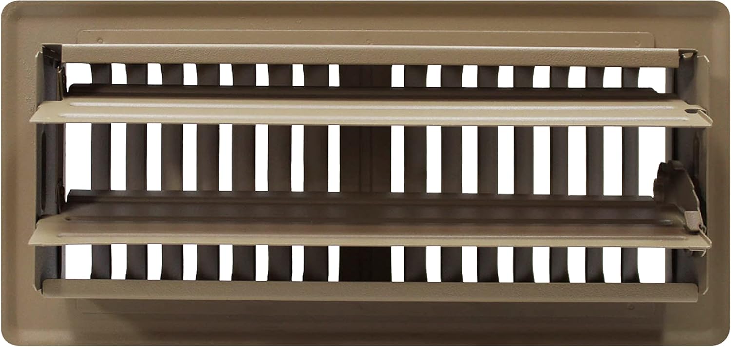 Decor Grates PG410-BWN-8 Pro Rejillas de acero para piso, 4 x 10 pulgadas, marrón, (paquete de 8)