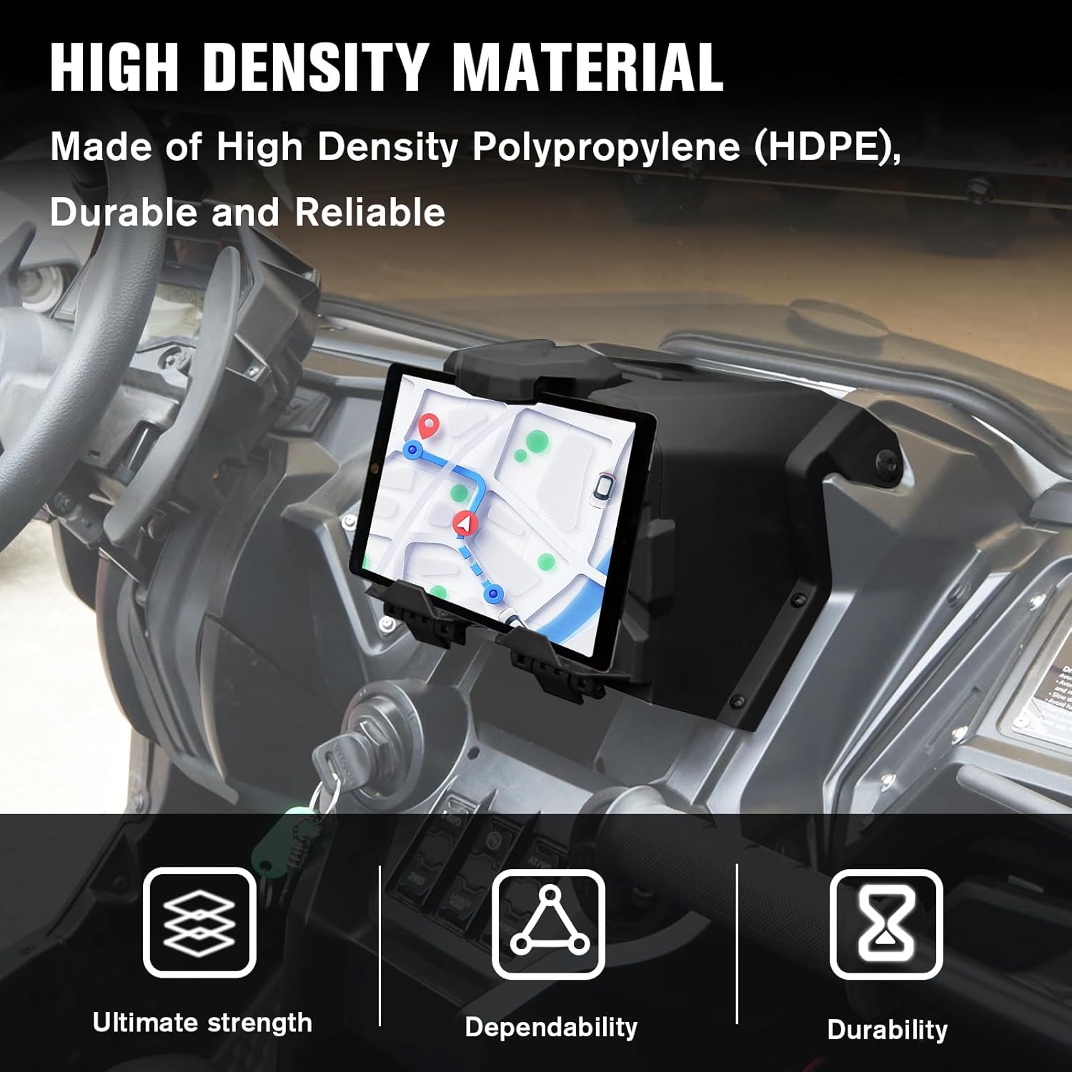 Soportes para dispositivos eléctricos con caja de almacenamiento, bandeja organizadora para Honda Talon 1000 2019-2023, soporte de montaje para iPad