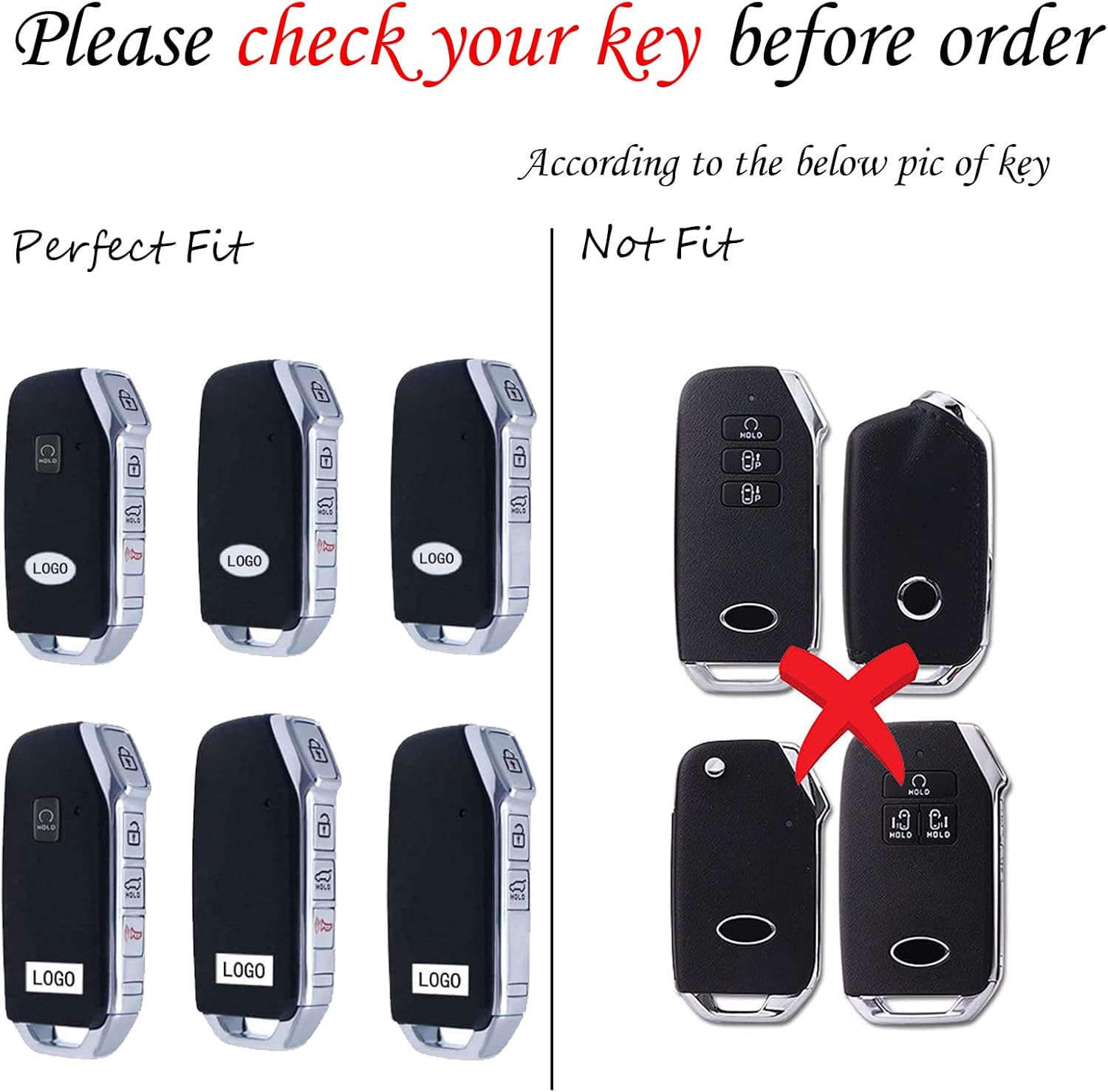 Funda para llavero Kia suave de 3, 4, 5 botones, protección de TPU, funda para llave de coche con llavero dorado de moda, compatible con Kia Soul