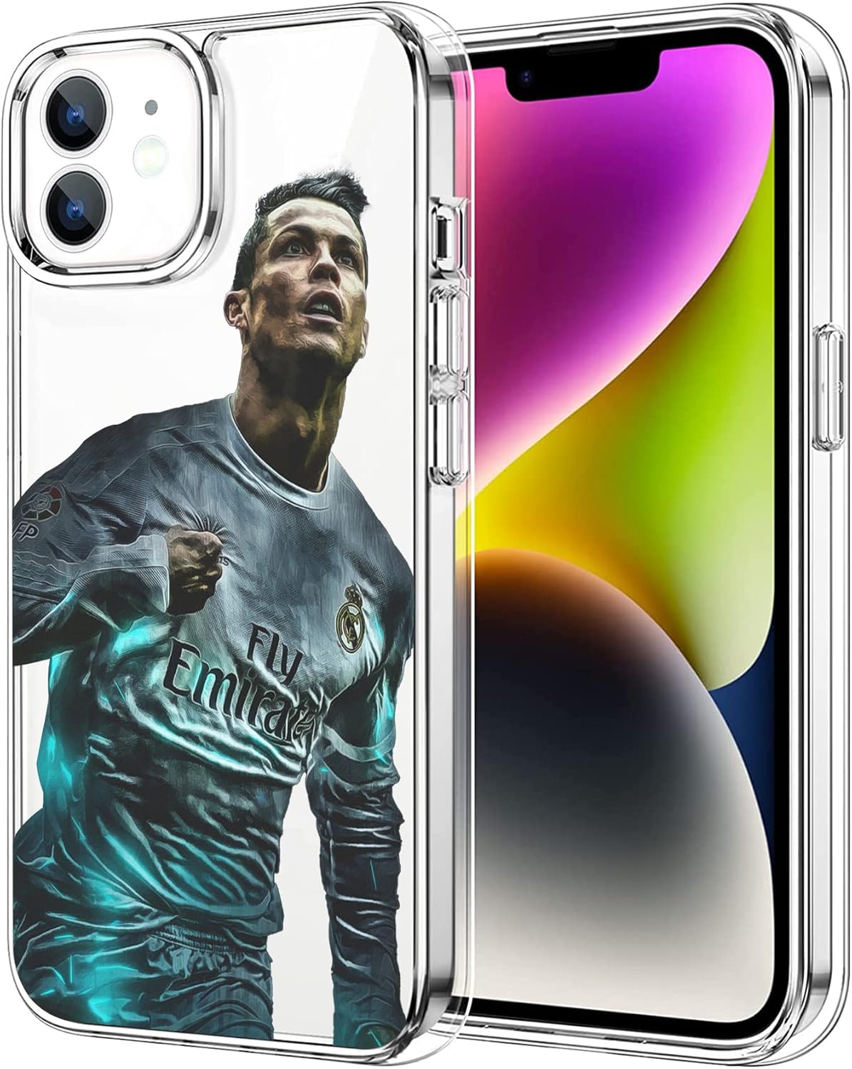 Superstar Fashion – Funda de silicona suave de poliuretano termoplástico (TPU) con absorción de golpes, funda protectora transparente (súper