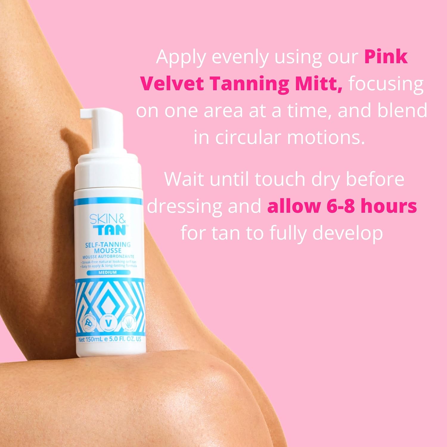 Mousse de bronceado Skinny Tan, no anaranjado, no mancha, loción reductora de celulitis para todo tipo de piel