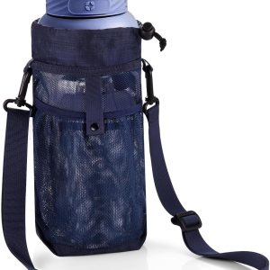 EasyAcc Upgraded Reinforced Water Bottle Holder Carrier Strap, for 12-60oz Bottle, with Adjustable Shoulder, Double Front Pocket, Bottle Bag for EasyAcc Upgraded Reinforced Water Bottle Holder Carrier Strap, for 12-60oz Bottle, with Adjustable Shoulder, Double Front Pocket, Bottle Bag for