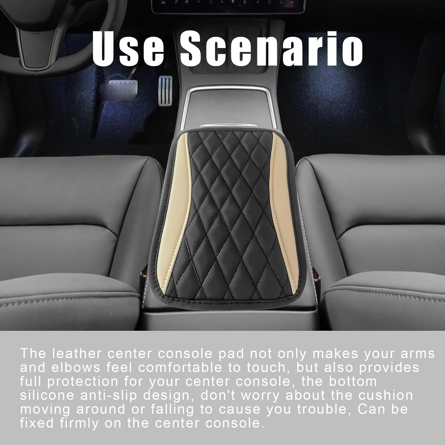 Funda universal de cuero impermeable para consola central de automóvil, protector de caja de asiento para reposabrazos, accesorios de decoración de