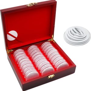 30 unidades de 1.811 in de madera para monedas de 1.81 pulgadas, caja de colección de monedas con cerradura, 6 tamaños (20253035401.811 in) 30 unidades de 1.811 in de madera para monedas de 1.81 pulgadas, caja de colección de monedas con cerradura, 6 tamaños (20253035401.811 in)