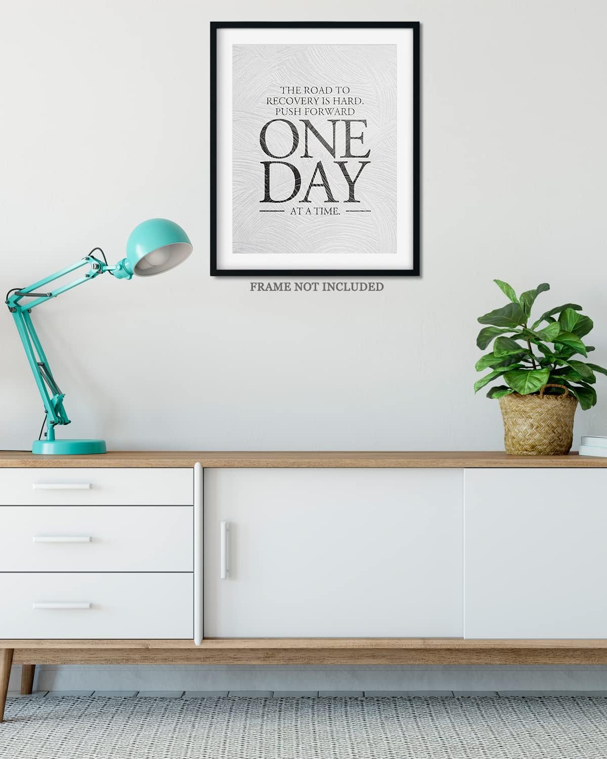 Govivo Sobrio – Regalos de recuperación para hombres y mujeres – Arte de pared sobriedad – Decoración de habitación de aliento de recuperación de