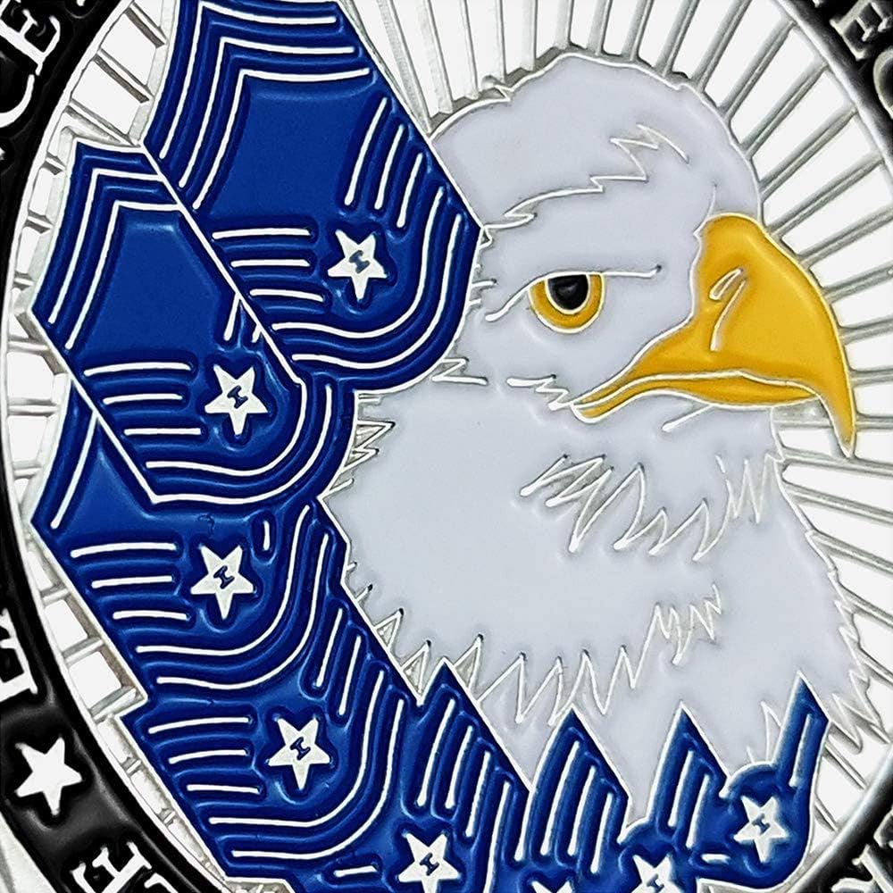 Moneda de desafío militar de la Fuerza Aérea de los Estados Unidos Airman’s Creed, regalo coleccionable para veteranos