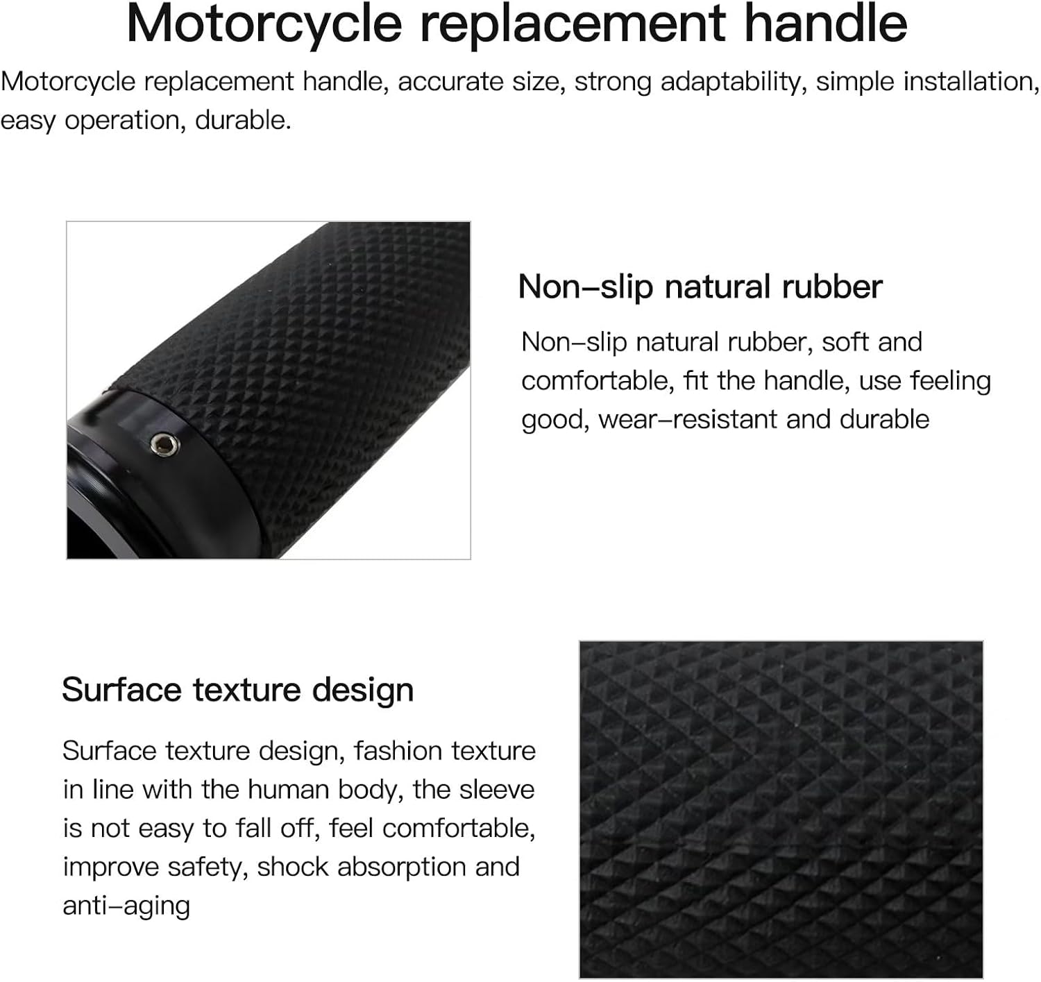 1 par de empuñaduras de motocicleta de 1 pulgada para Suzuki Intruder 1400 VS1400GLP 1998-2004