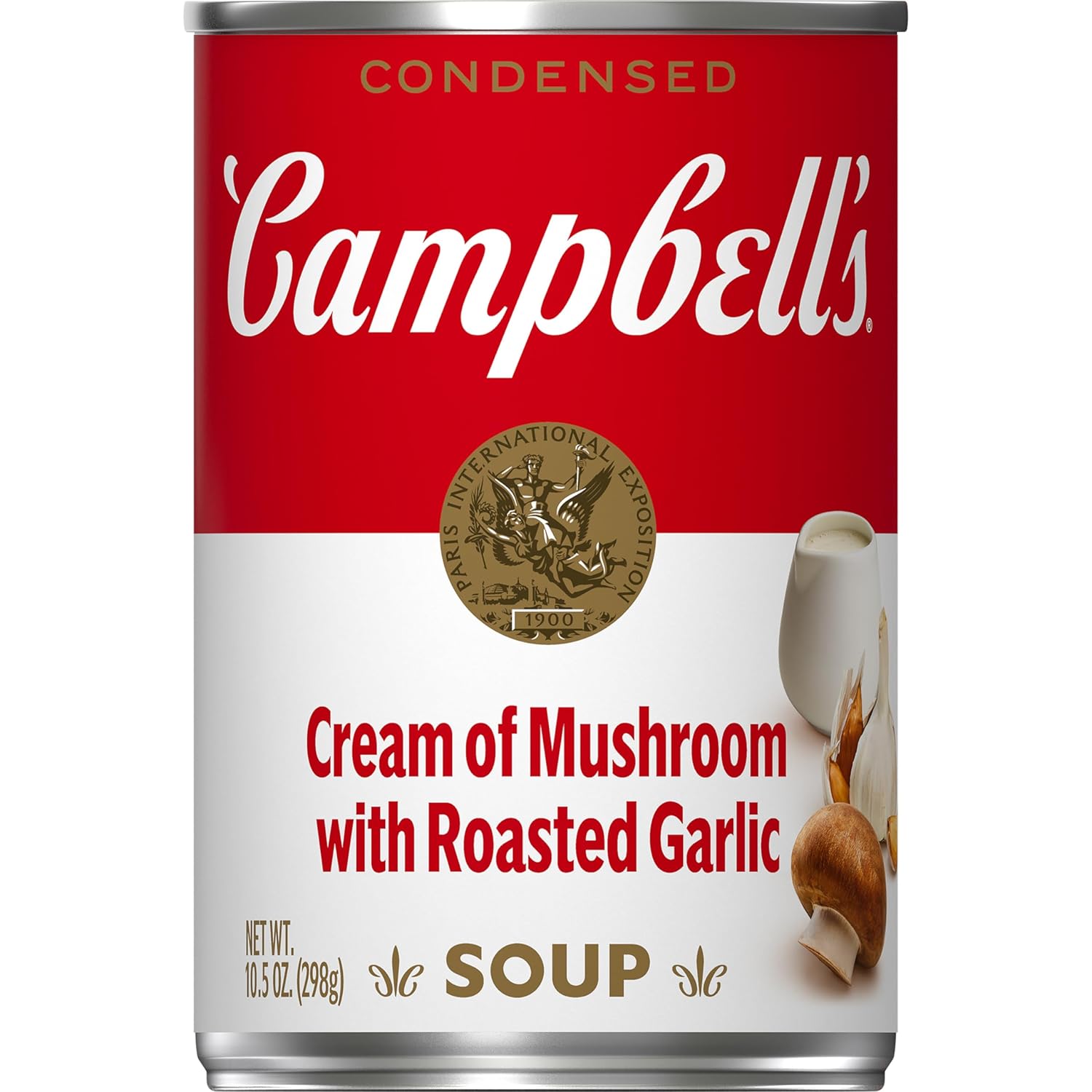 Campbell’s Crema condensada de sopa de champiñones con ajo asado, lata de 10.5 oz