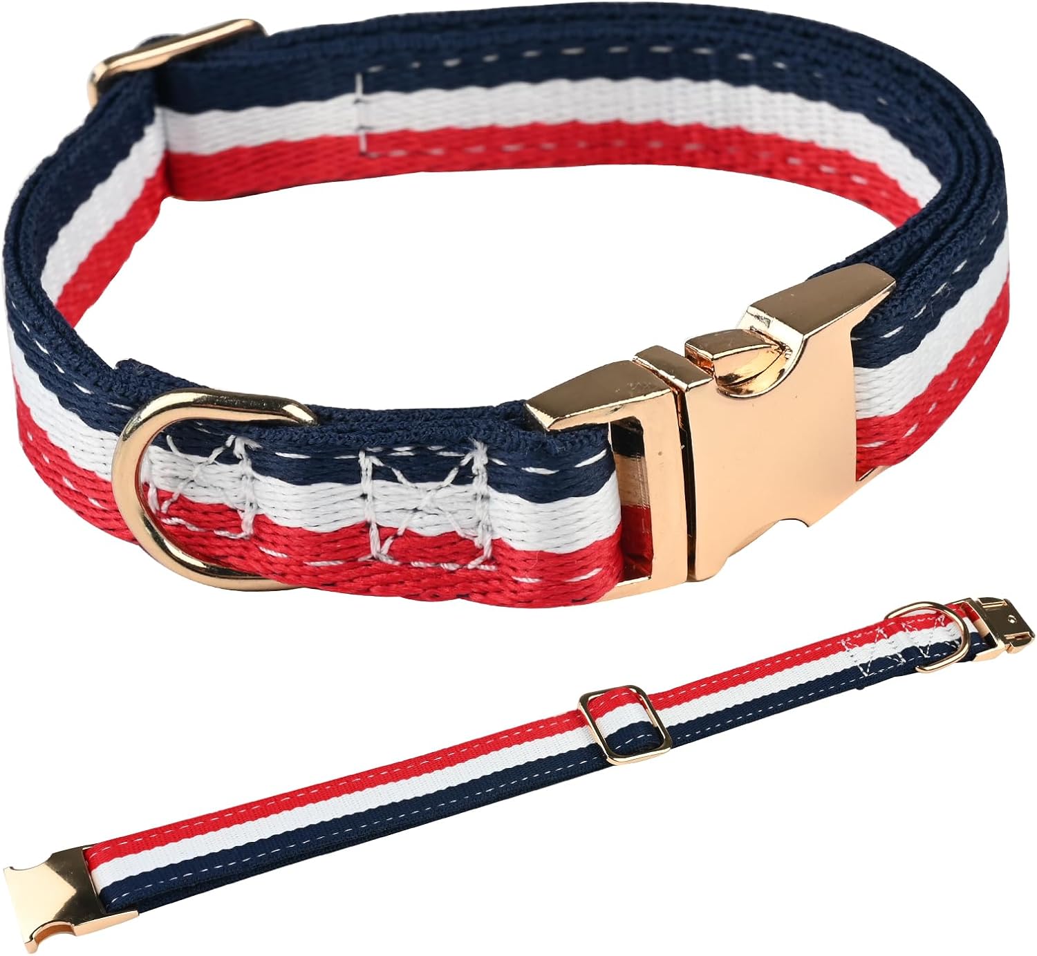 NISIYE Collar de perro de lujo, lindos collares para perros, collares duraderos para mascotas con hebilla de metal de seguridad para cachorros y