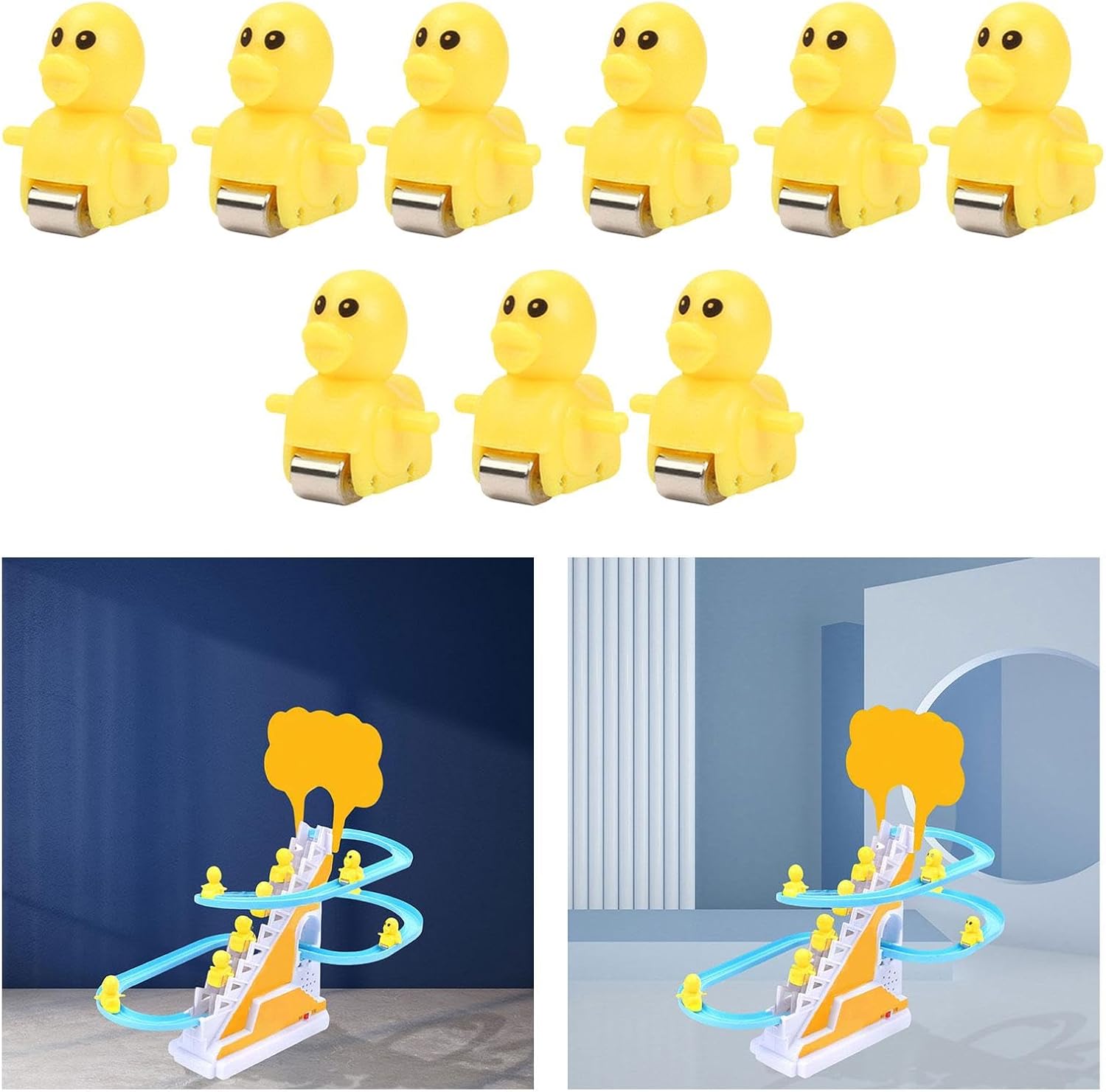 Menolana Piezas de juego de pistas eléctricas, piezas de repuesto para escaleras deslizantes, juguete de repuesto, adorable escaleras, accesorios de