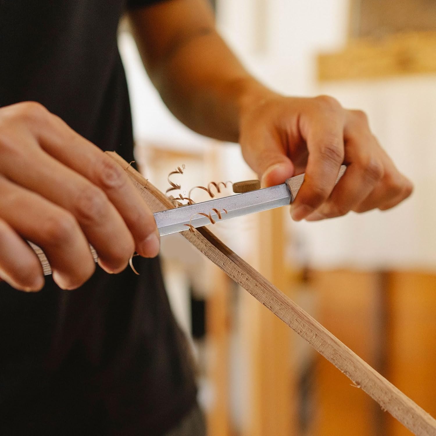Cuchillo de dibujar con funda de cuero, sk5, cuchillo de afeitado recto, cinceles de madera, tallado en madera, herramientas de dibujo para