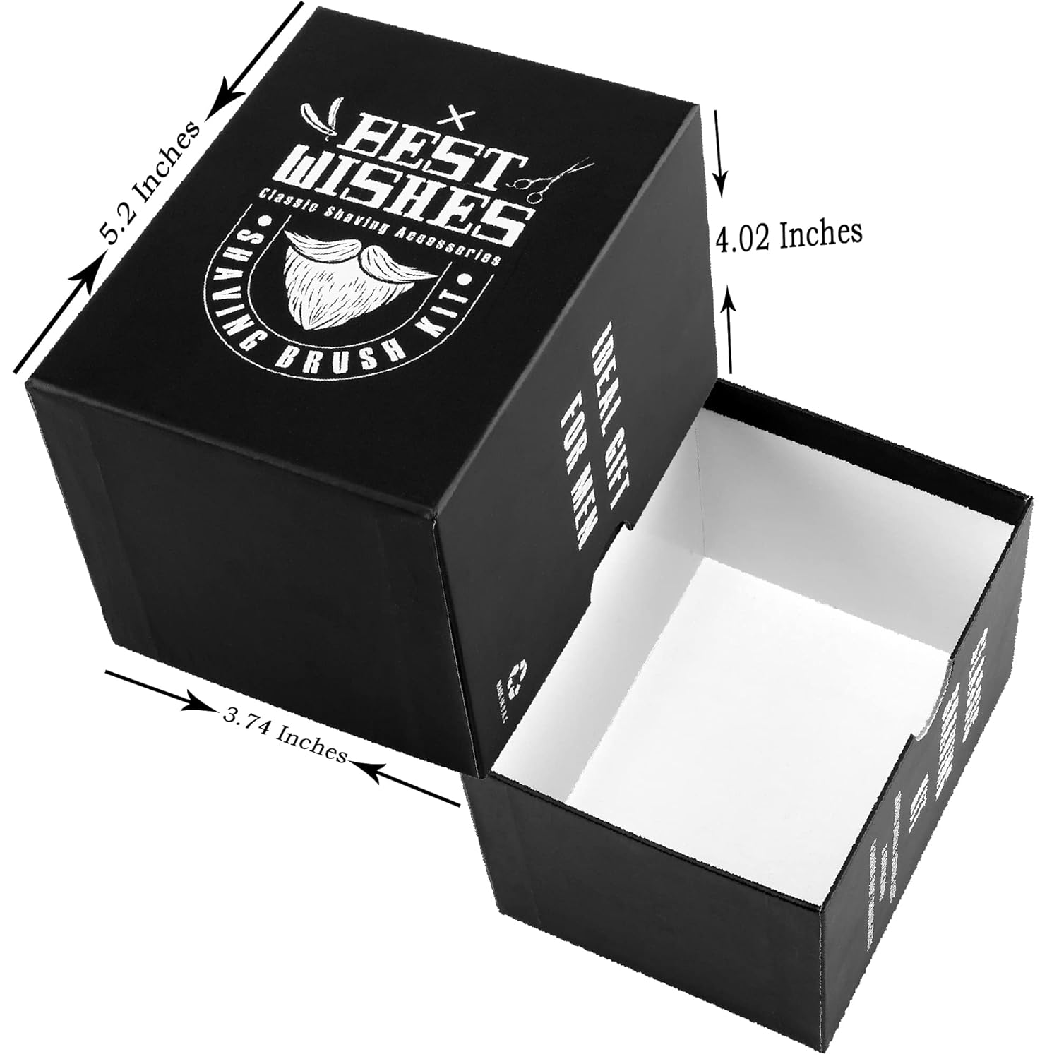 Wismee Juego de brochas de afeitar para hombre, cepillo de afeitar de cerdas de jabalí, cuenco de afeitar de acero inoxidable y soporte, 3.5 onzas,