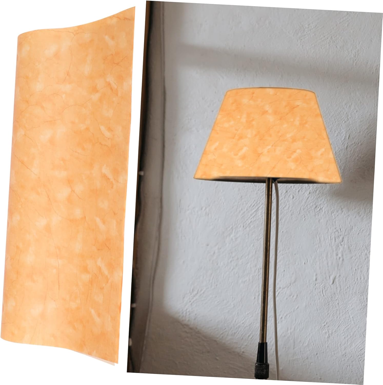 Housoutil 1 rollo de pantalla de papel lámparas de mesa de material premium al aire libre apliques iluminación de pared vintage pantallas de lámpara