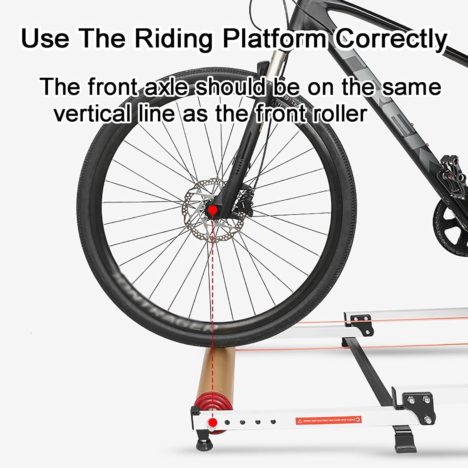 Rodillo de bicicleta de interior – Fácil de transportar silencioso de bajo ruido – Rodillo de ciclismo de interior ajustable para bicicleta – para