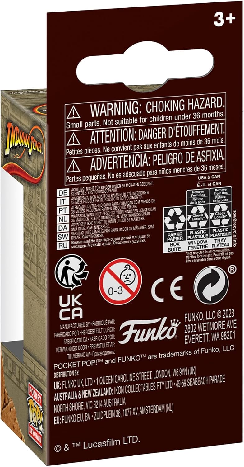 Funko Pop! Llavero Indiana Jones – Raiders of the Lost Ark, Indiana Jones