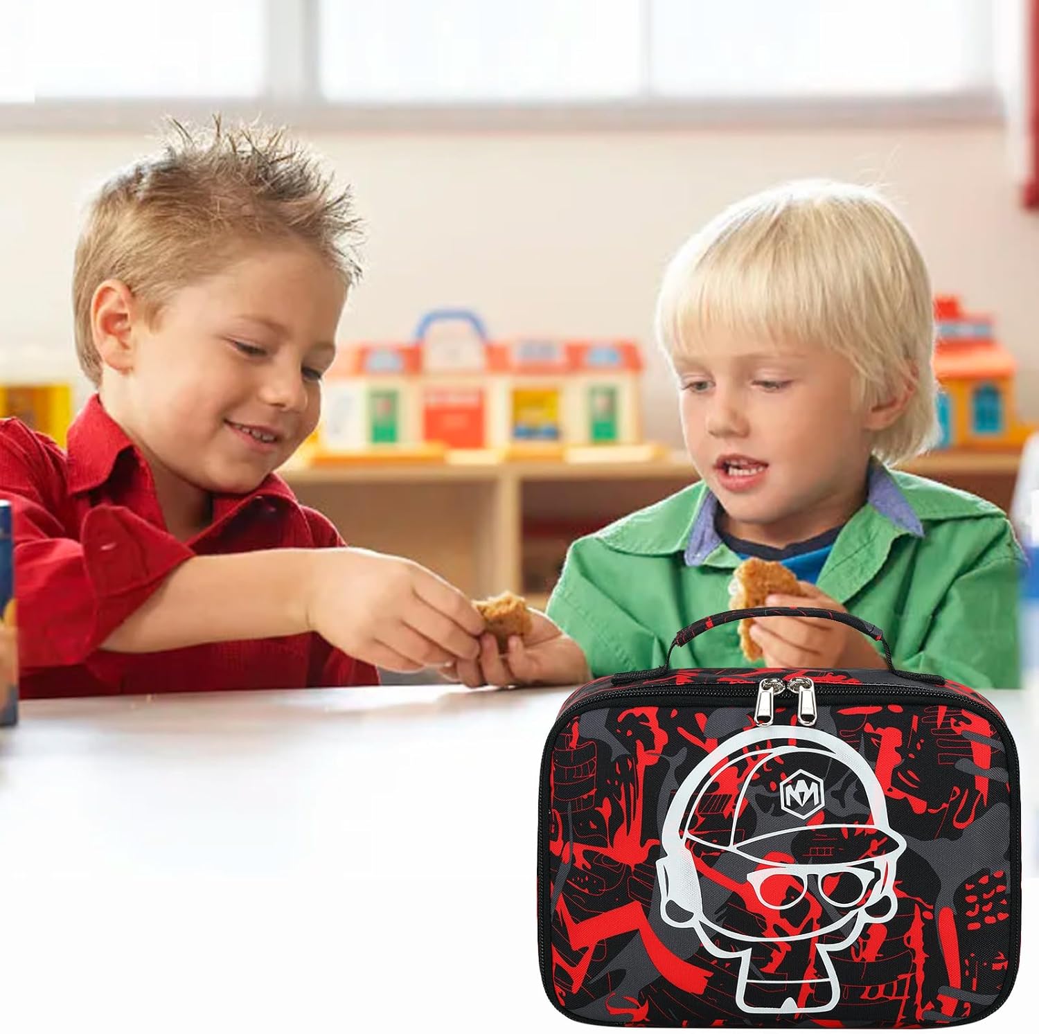 LEDAOU Lonchera con aislamiento térmico para niñas, bolsa de almuerzo reutilizable para escuela, picnic, senderismo, trabajo
