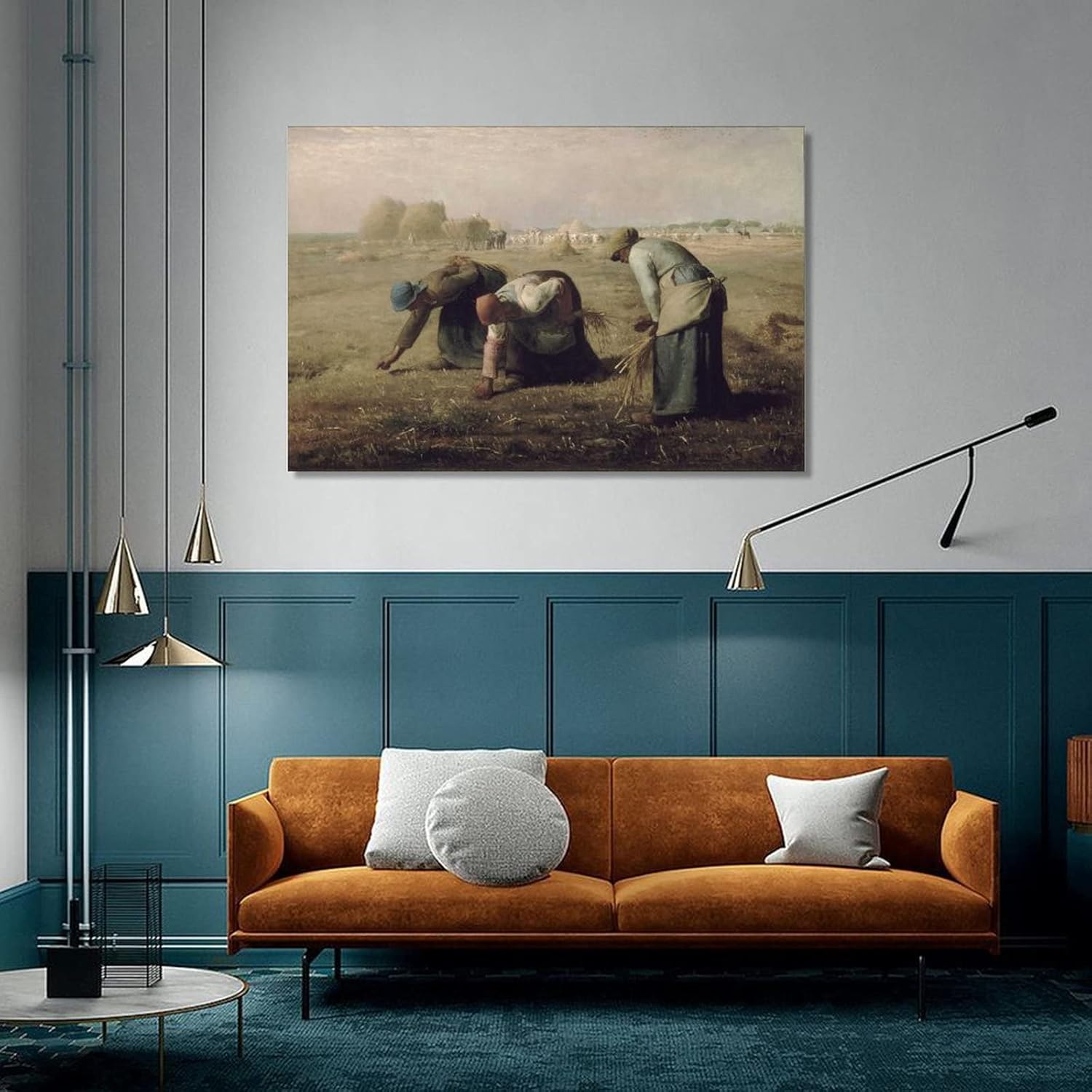 11 pinturas famosas de Jean-Francois Millet  Póster artístico en lienzo de Gleaners y arte de pared, póster moderno para decoración de dormitorio
