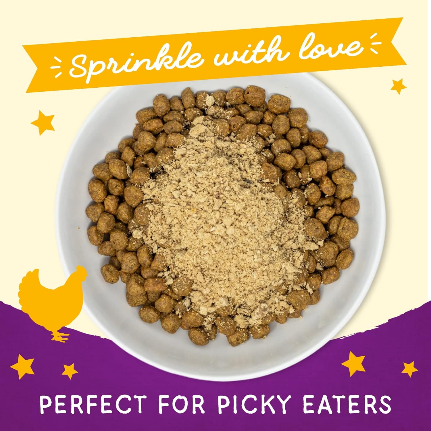 Stella & Chewy’s Polvo mágico liofilizado de Marie’s Raw Marie’s – Sin granos, rico en proteínas para gatos y gatitos – Receta de pollo sin jaula –