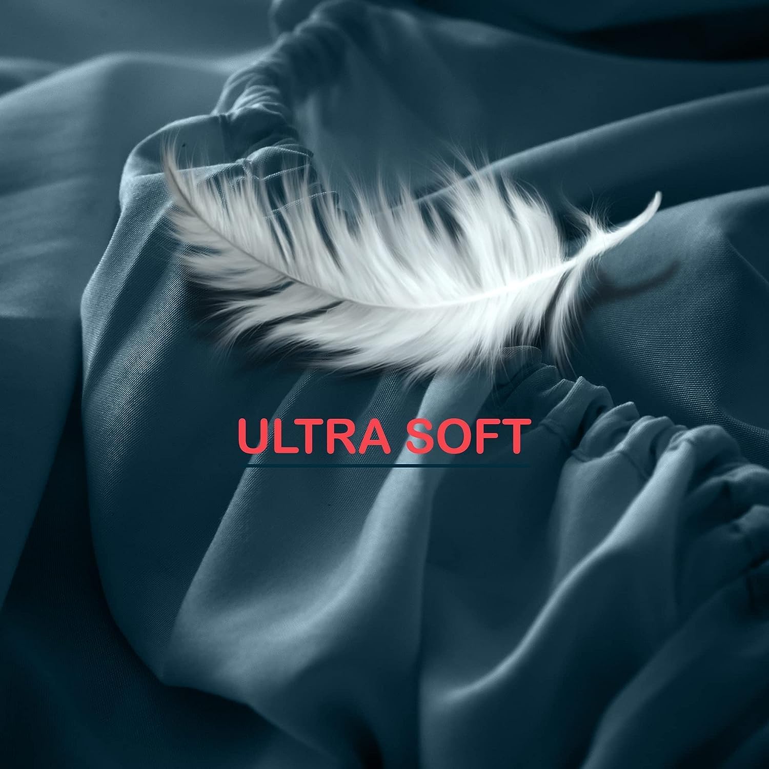 Lux Decor Collection – Sábana bajera de hasta 16 pulgadas de profundidad, sábana bajera de microfibra cepillada ultrasuave, resistente a las